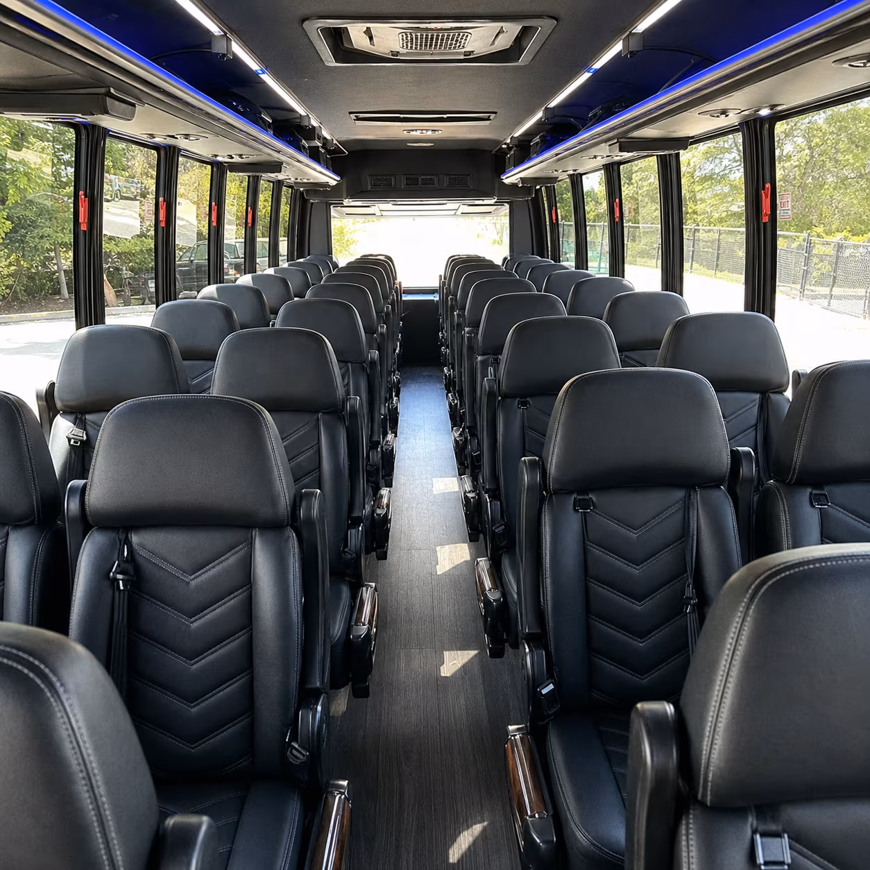 shuttle buses for taylorsville wedding guests between hotels and venues