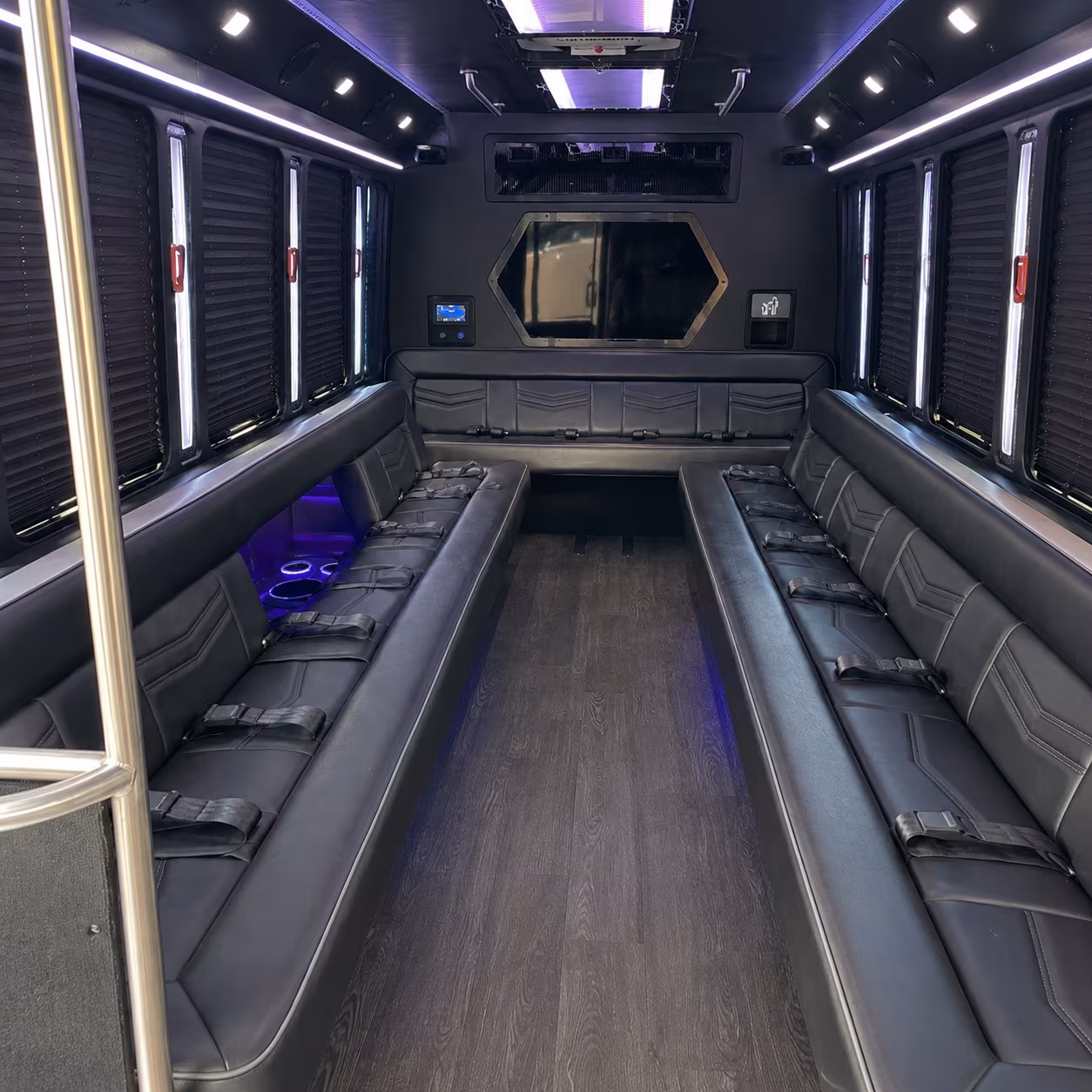 taylorsville 18 passenger party bus interior