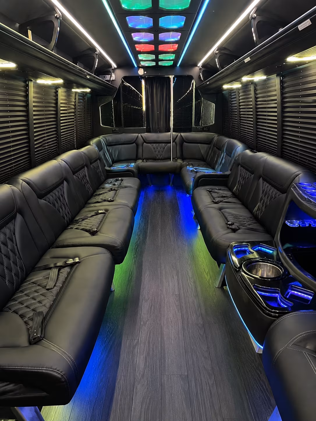 taylorsville 20 passenger party bus interior