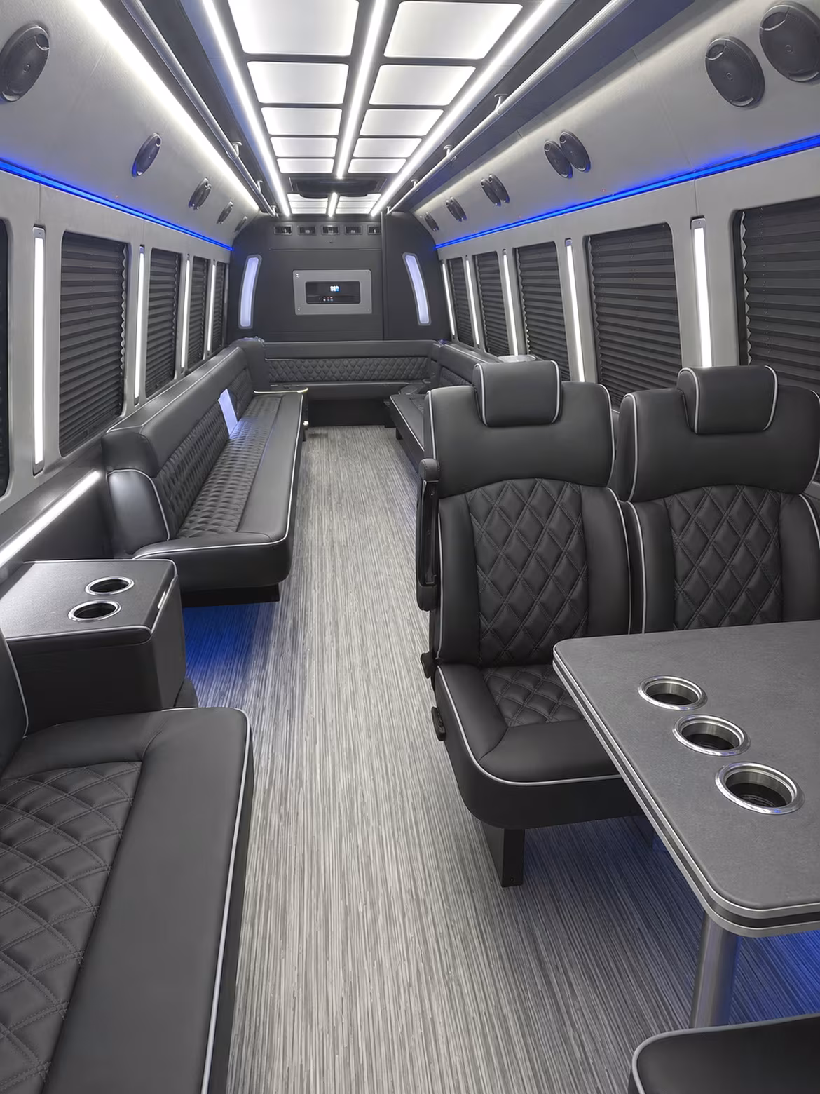 taylorsville 25 passenger party bus inside