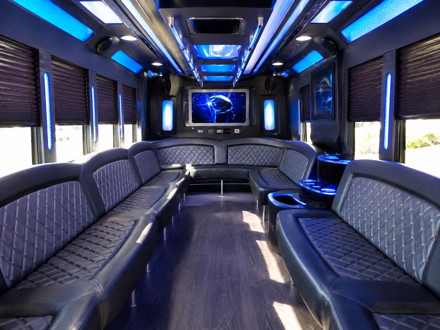 taylorsville 28 passenger party bus inside