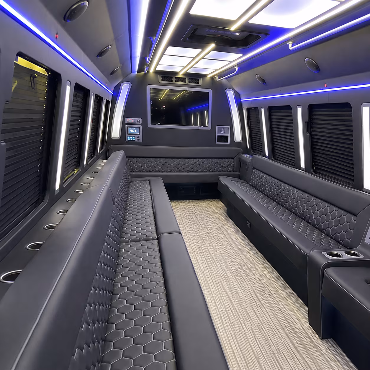 taylorsville 40 passenger party bus inside
