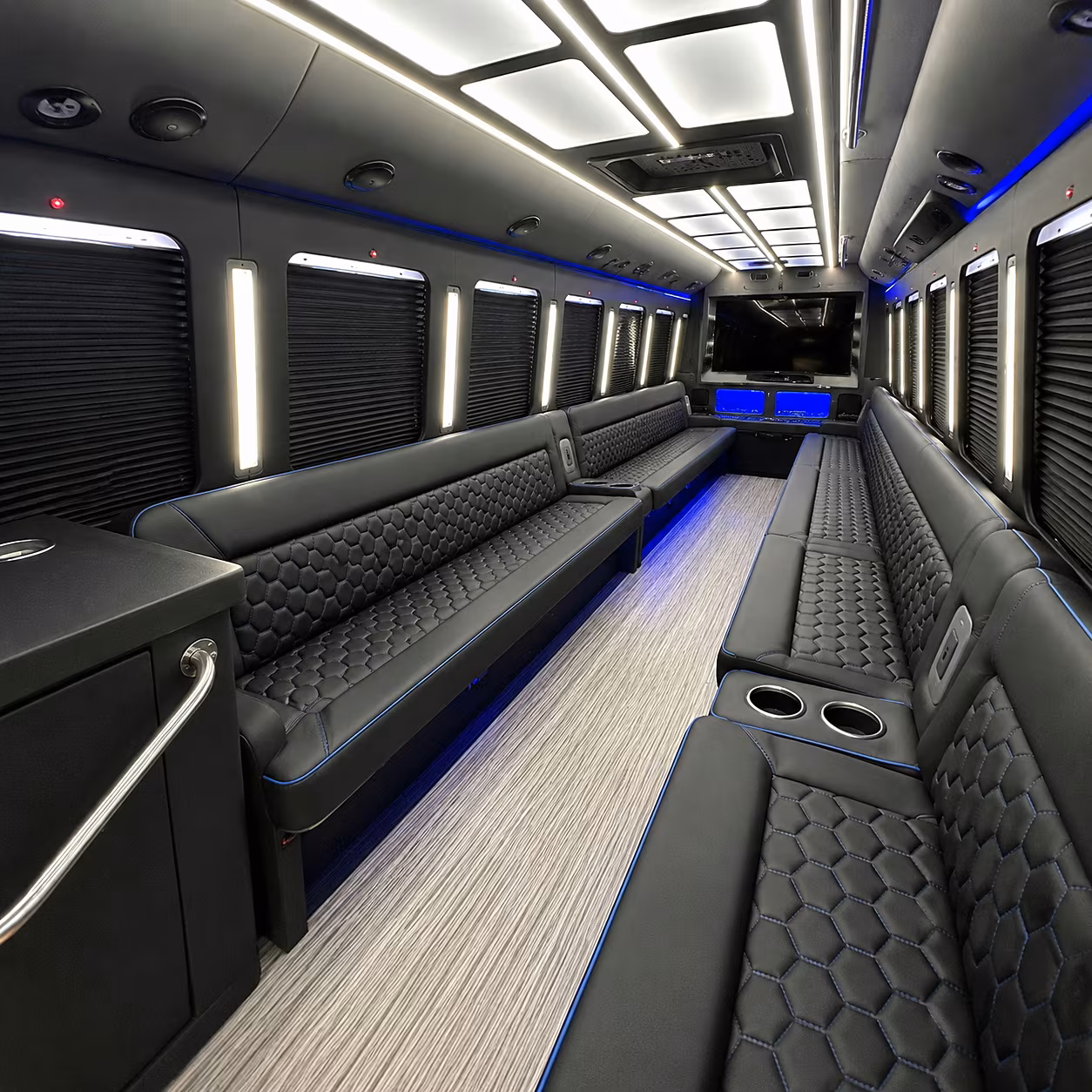 taylorsville party bus rental interior